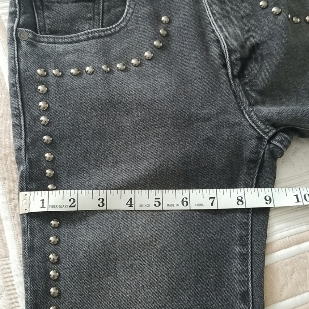 Levi's Made & Crafted Cigarette Slim Mid Rise Cropped Ankle Jeans Size 2… - Picture 14 of 14